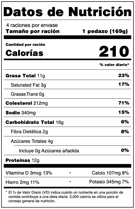 Dato Nutricional